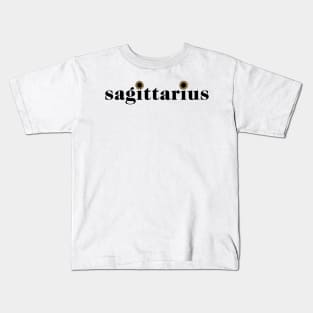 Sagittarius Sunflower Zodiac Kids T-Shirt